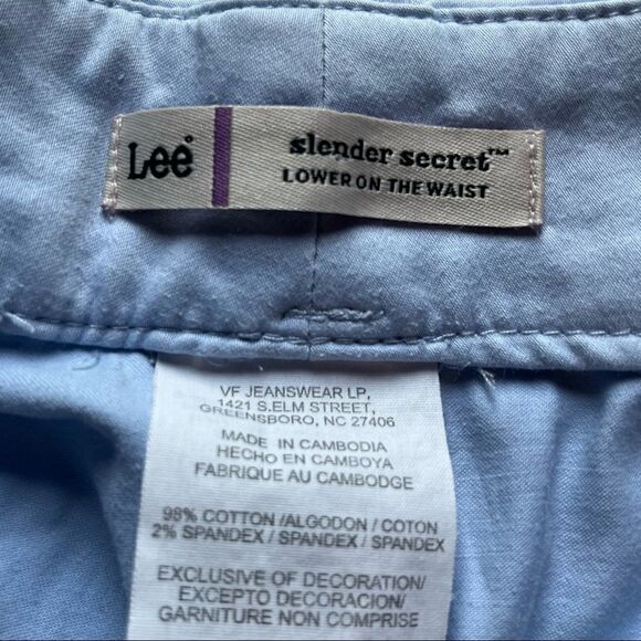 Lee Slender Secret Capris light blue Size 16 medium lower on the waist - Picture 6 of 8